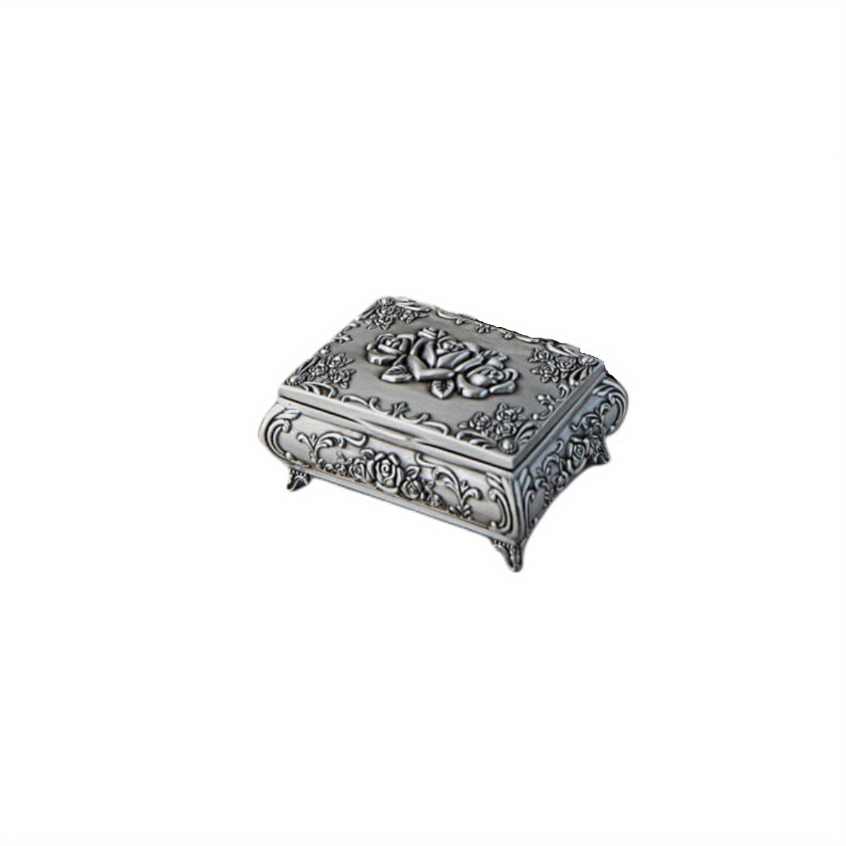 Creative Jewelry Storage Box, High-end Large Capacity Jewelry Box, Three-dimensional Lock Buckle Art Box