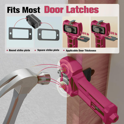 Door Latch Installation Kit, Ball Lock Hole Opener for Precise Scoring and Material Removal, Chiseling Door Installation