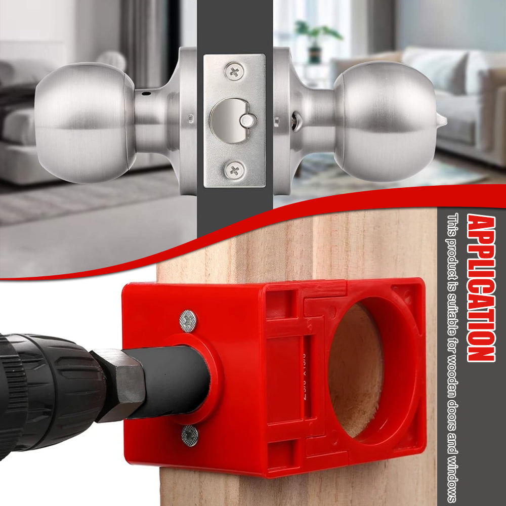 Door Latch Installation Kit, Ball Lock Hole Opener for Precise Scoring and Material Removal, Chiseling Door Installation