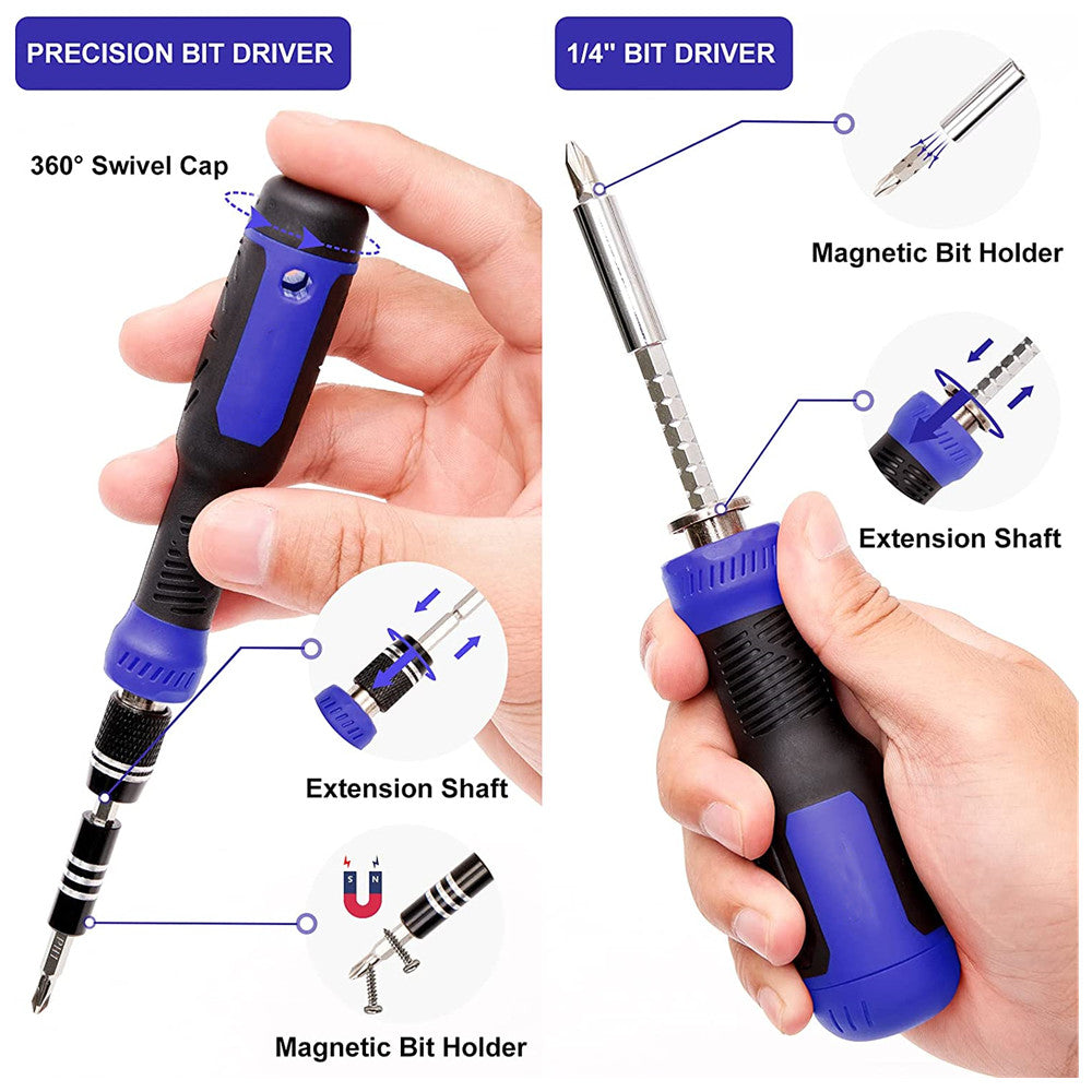 MultiBit Screwdriver Set With Precision Nut Driver For Home Improvement And Electronic Repair 1