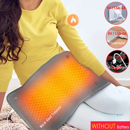 Adjustable Temperature And Timing USB Power Supply New Graphene Quick Heating Warming Pad Home And  1