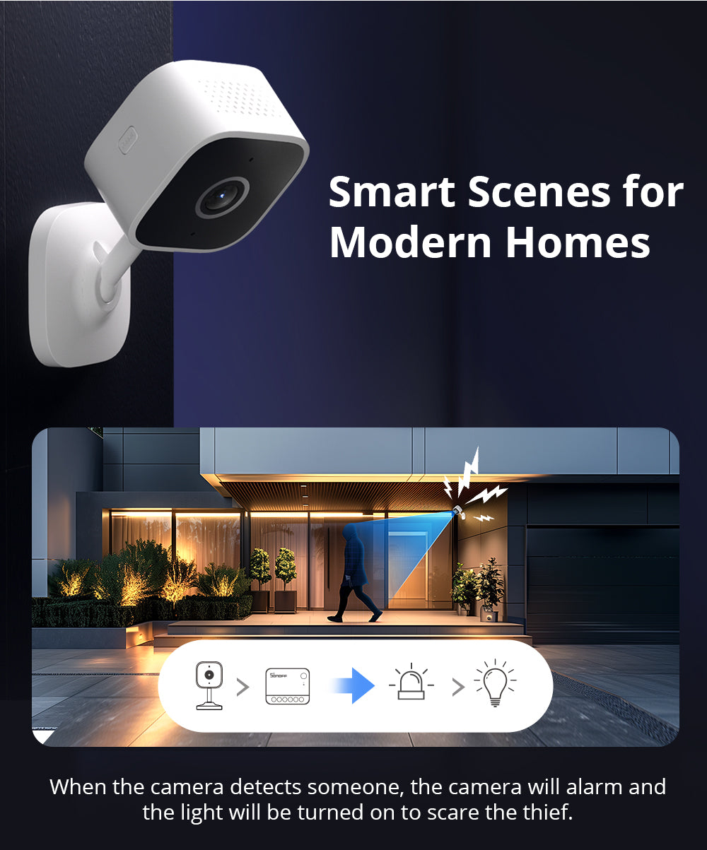 WiFi Smart Home Security Camera HD Motion Detection TwoWay Audio EWeLink APP Alexa Google Support 1