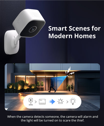 WiFi Smart Home Security Camera HD Motion Detection TwoWay Audio EWeLink APP Alexa Google Support 1