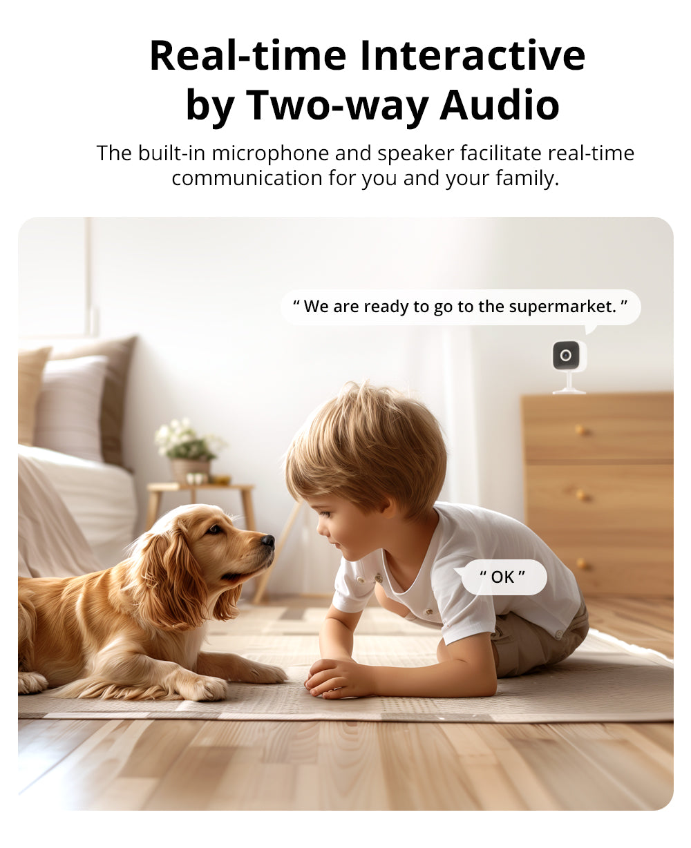 WiFi Smart Home Security Camera HD Motion Detection TwoWay Audio EWeLink APP Alexa Google Support 4