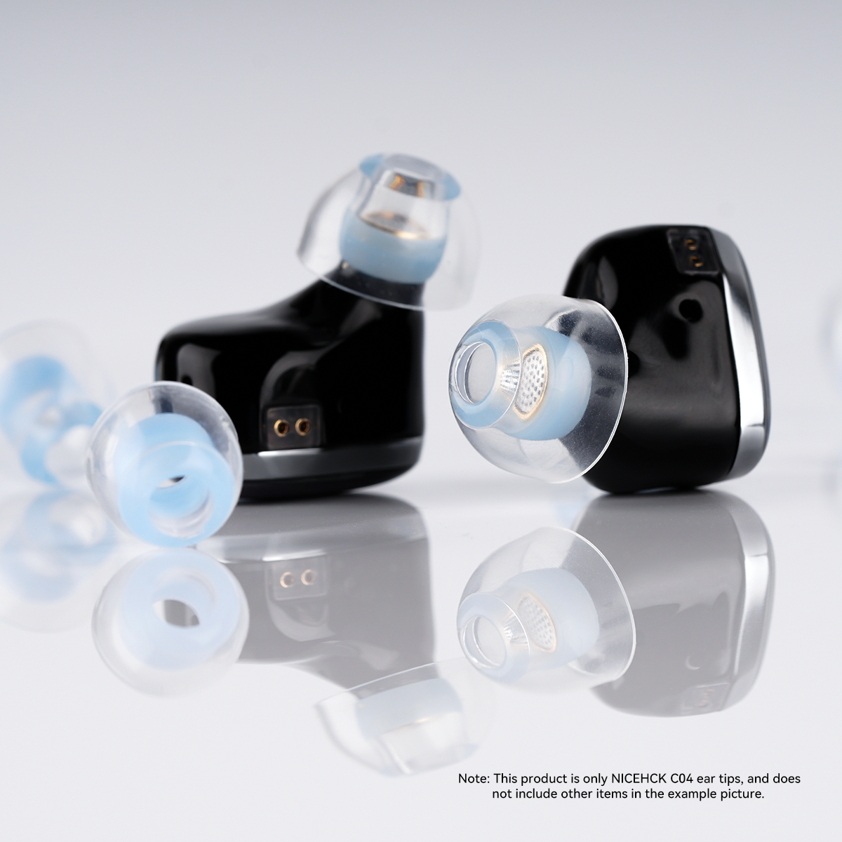 SkinFriendly Liquid Silicone Ear Tips Flexible Noise Isolating Reusable Eartips For Explorer NX8 Ca 4