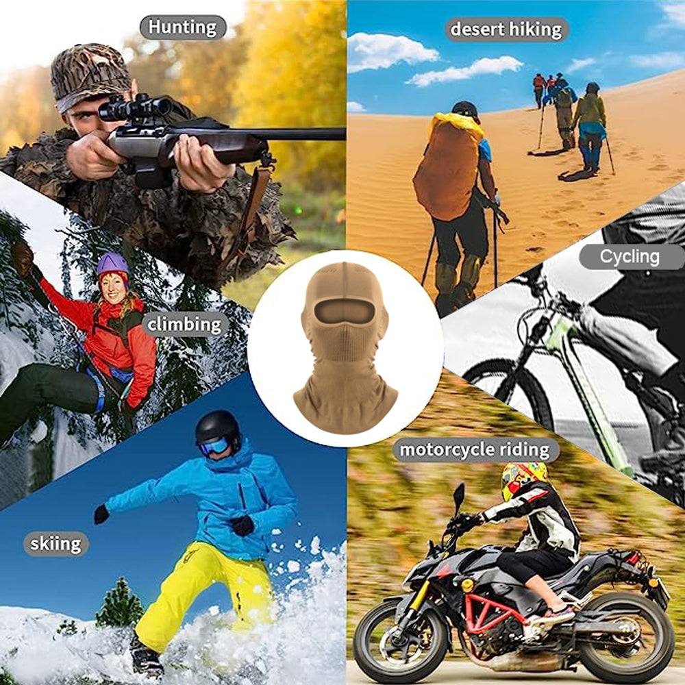 Breathable High Elasticity Balaclava Hat, Full Face Mask for Cycling, Ski, Motorcycle, and Outdoor Sports, Helmet Inner