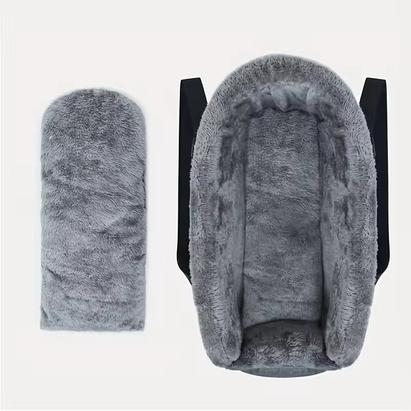 Portable Pet Car Seat, Central Control Safety Buckle, Detachable Armrest Pillow Lift Seat for Medium Small Dogs Cats