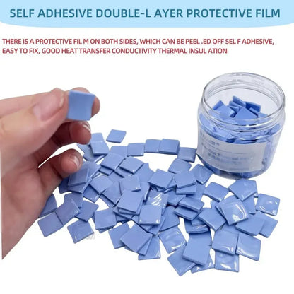 Thermal Silicone Pad For Mobile Phone Repair Blue Grey Pre Cut Mat Tools For Notebook Motherboard C 4