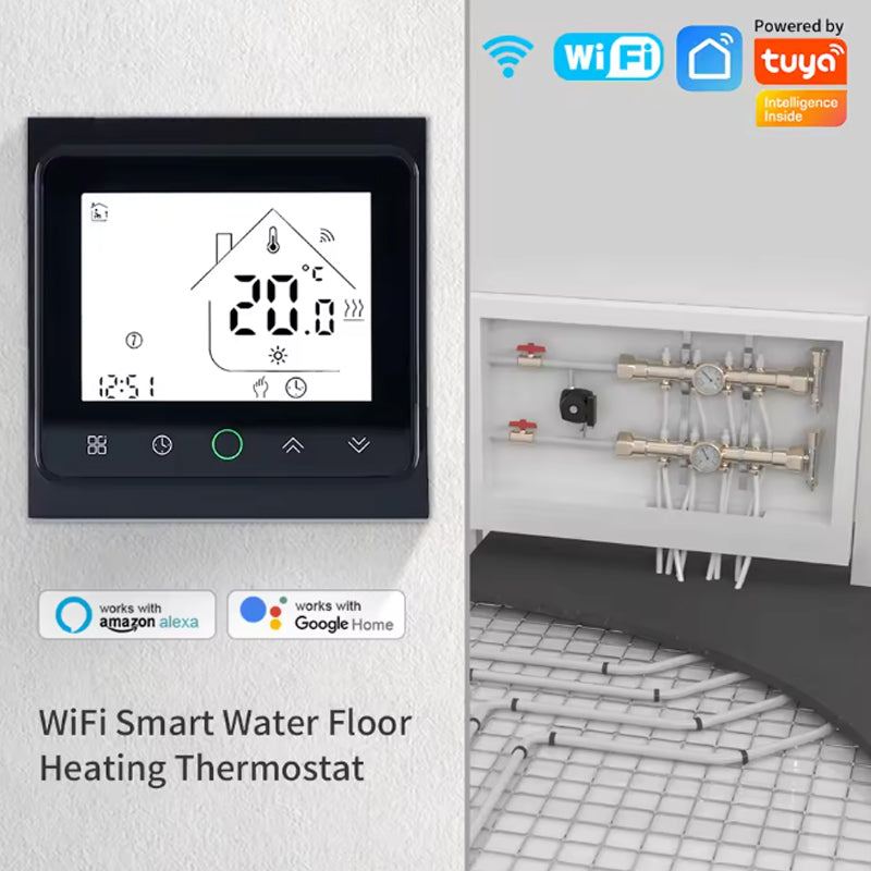 Smart Living WiFi Thermostat Electric Floor Heating Controller For Alexa And Google Home Integratio