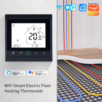 Smart Living WiFi Thermostat Electric Floor Heating Controller For Alexa And Google Home Integratio