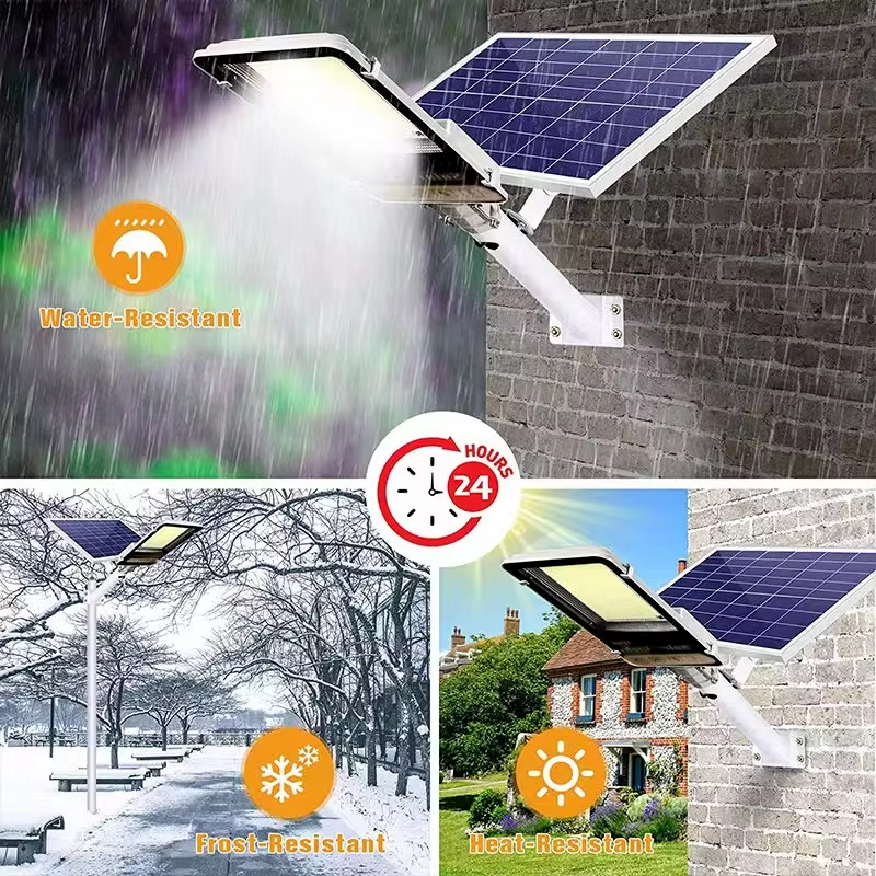 Aluminum Solar Street Light Waterproof Outdoor LED Lamp Remote Control Polycrystalline Solar Panel  3