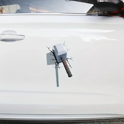 3D Crack Pattern Car Sticker  Waterproof Scratch Repair Decorative Auto Decal 2