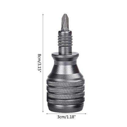 High Hardness PhillipsSlotted Bits Mini Screwdriver Set Aluminum Handle EDC Tool 6