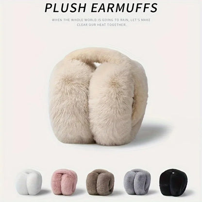Winter Earmuffs For Women Men Solid Soft Plush Ear Keep Warmer Fashion Outdoor Earflap Protection 1