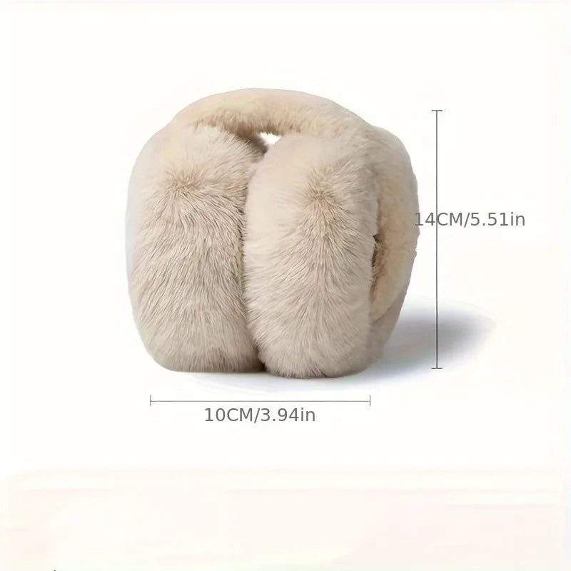 Winter Earmuffs For Women Men Solid Soft Plush Ear Keep Warmer Fashion Outdoor Earflap Protection 3