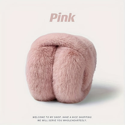 Winter Earmuffs For Women Men Solid Soft Plush Ear Keep Warmer Fashion Outdoor Earflap Protection 6