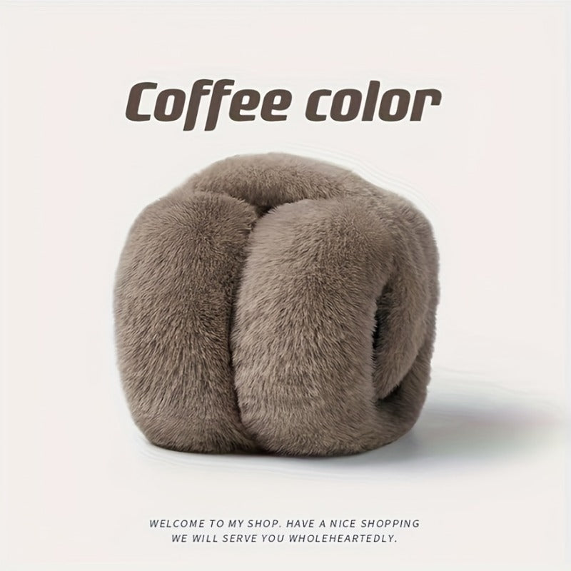 Winter Earmuffs For Women Men Solid Soft Plush Ear Keep Warmer Fashion Outdoor Earflap Protection 9