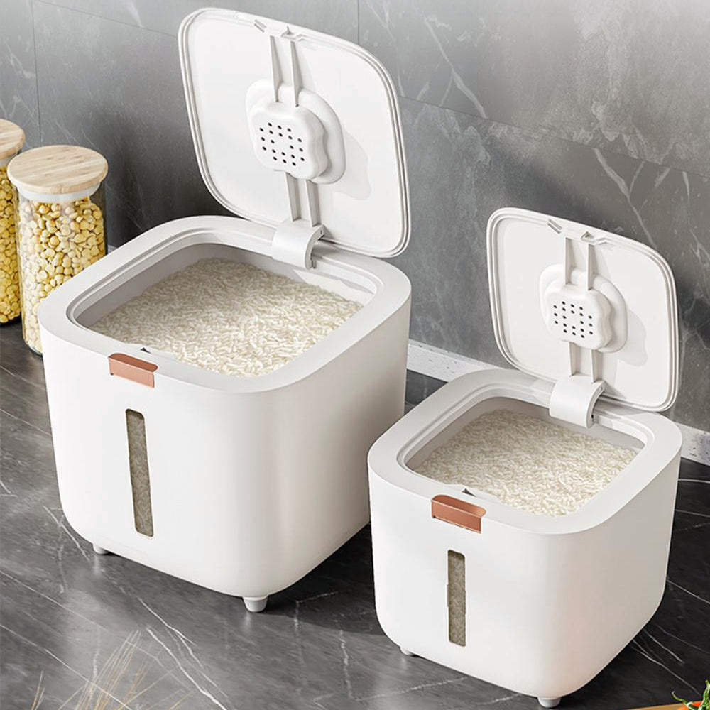 Insect Proof Moisture Proof Rice Box, Grain Sealed Jar, Kitchen Container with Lid, Storage Box