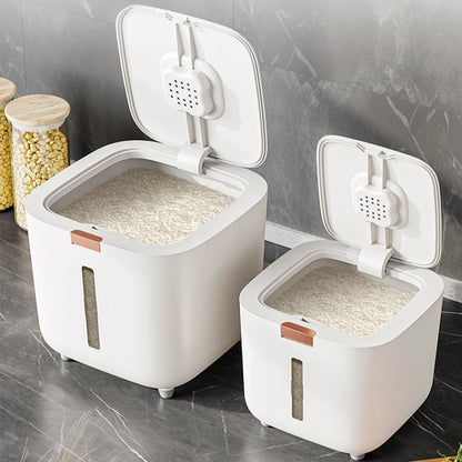 Insect Proof Moisture Proof Rice Box, Grain Sealed Jar, Kitchen Container with Lid, Storage Box