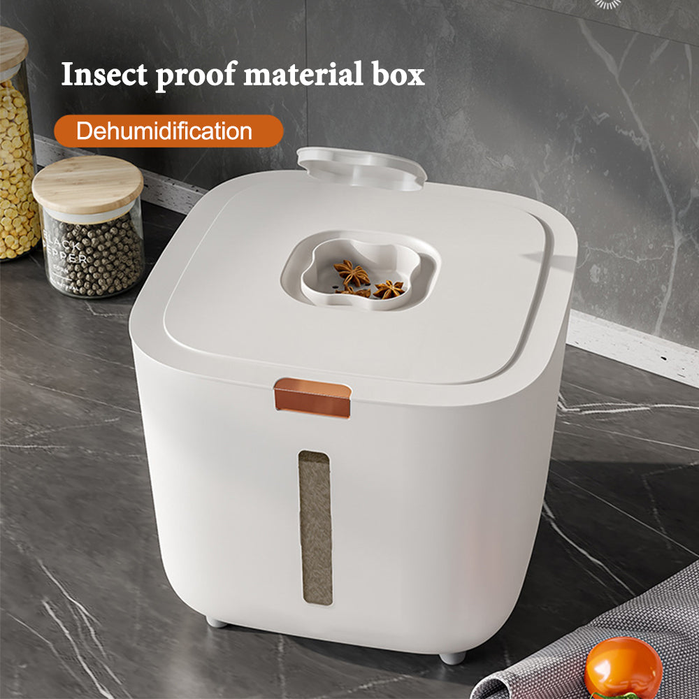 Insect Proof Moisture Proof Rice Box, Grain Sealed Jar, Kitchen Container with Lid, Storage Box
