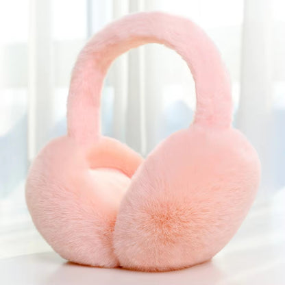 Winter Warm Earmuffs Solid Color Soft Plush Ear Warmer Fashion Ear Cover With Cold Protection Foldi 10
