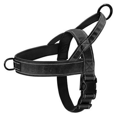 Tactical Anti Pull Dog Harness Nylon Adjustable Training Vest For Large Dogs Outdoor Reflective Des 7