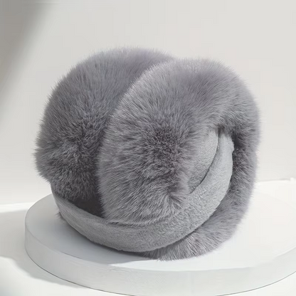 Winter Earmuffs For Women Men Solid Plush Ear Cover Fashionable Earflap Protection 3