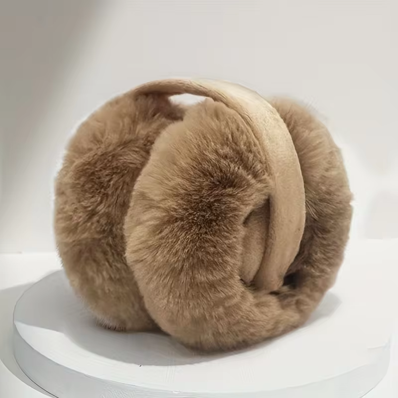 Winter Earmuffs For Women Men Solid Plush Ear Cover Fashionable Earflap Protection 6
