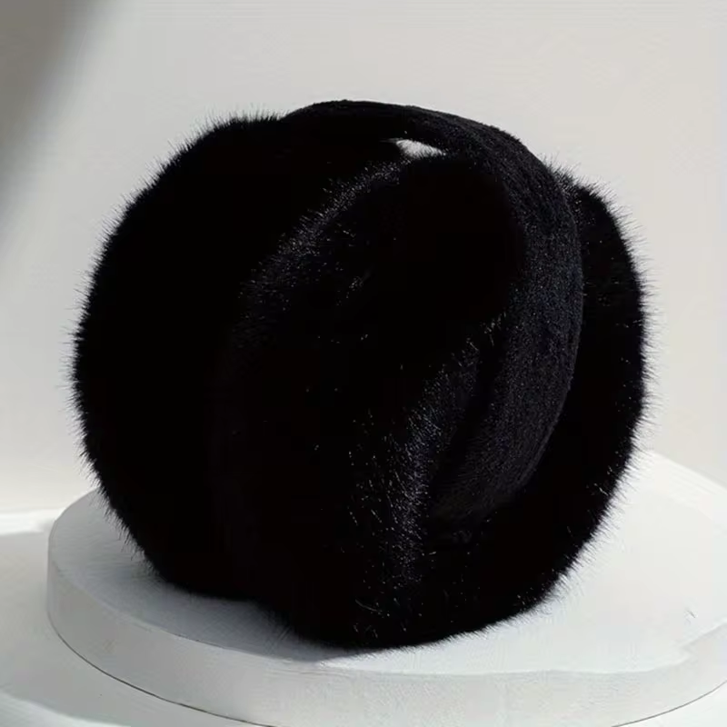 Winter Earmuffs For Women Men Solid Plush Ear Cover Fashionable Earflap Protection 8