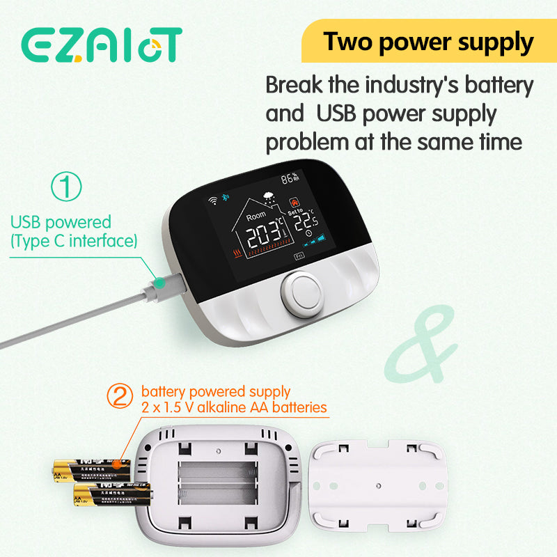 Smart Thermostat Wifi Wireless Temperature Controller For Gas Boiler Water Heating Works With Alexa 3