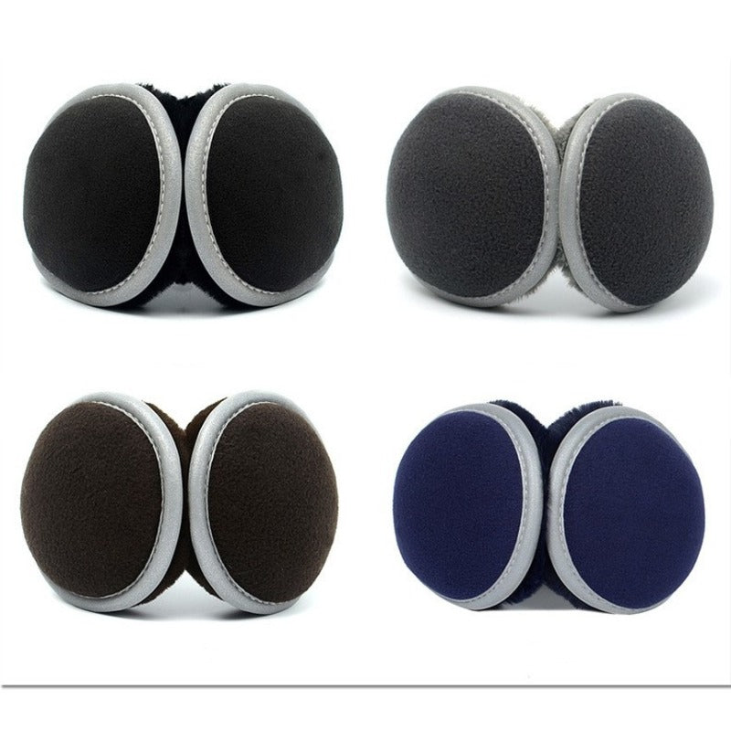 Foldable Winter Ear Warmers For Men  Women Reflective Earmuffs With Reflective Tape For Winter Warm 1