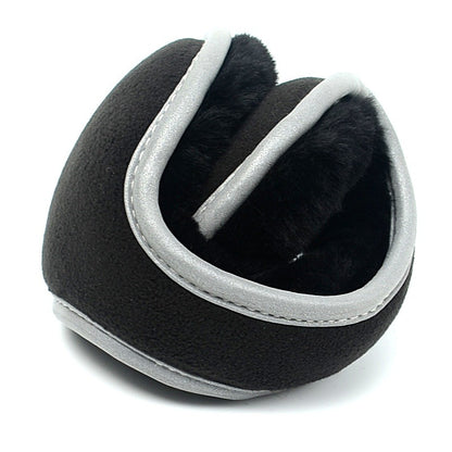 Foldable Winter Ear Warmers For Men  Women Reflective Earmuffs With Reflective Tape For Winter Warm 2