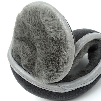 Foldable Winter Ear Warmers For Men  Women Reflective Earmuffs With Reflective Tape For Winter Warm 5