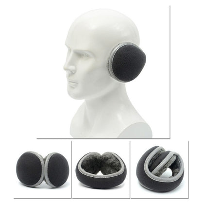 Foldable Winter Ear Warmers For Men  Women Reflective Earmuffs With Reflective Tape For Winter Warm 4