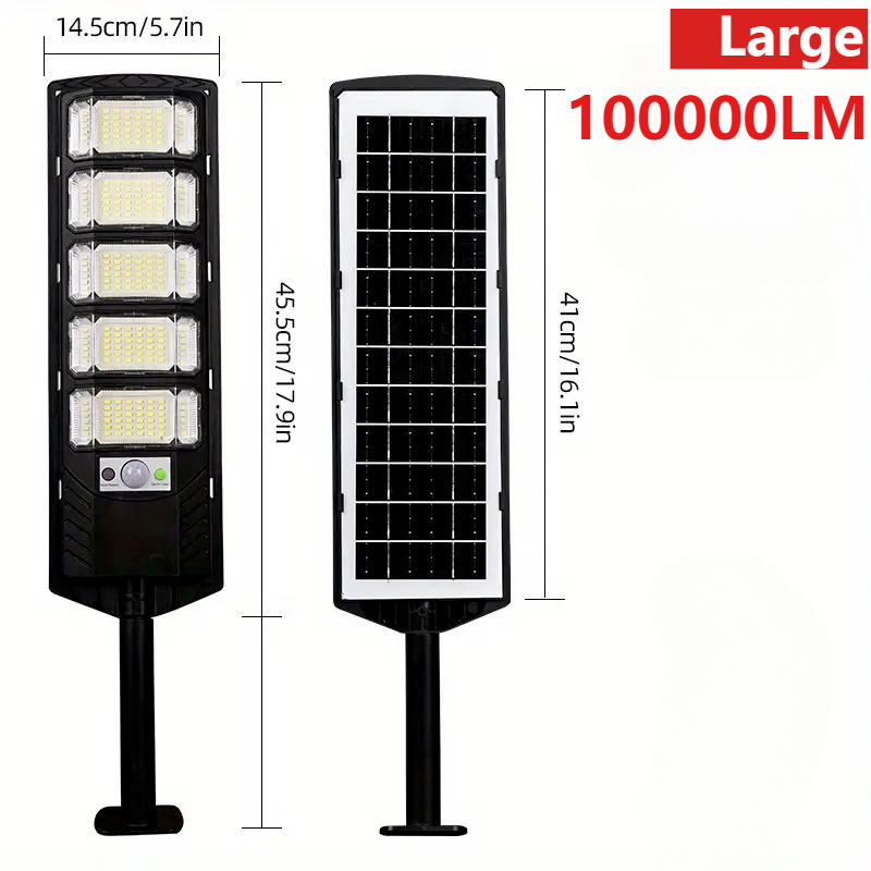 LED Outdoor Solar Street Light Commercial Dusk To Dawn Waterproof 3