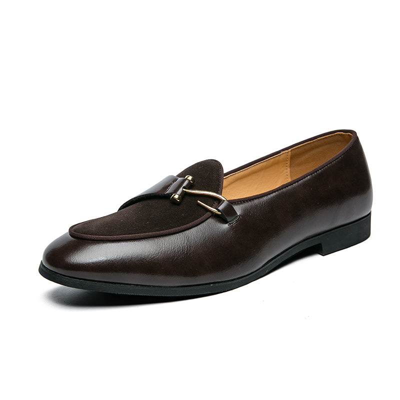 Men Casual Dress Shoes Luxury Design Suede Loafers Black Blue Red Monk Strap Shoes For Nightclub 9
