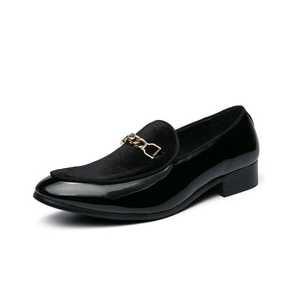 Men Casual Dress Shoes Luxury Design Suede Loafers Black Blue Red Monk Strap Shoes For Nightclub 4