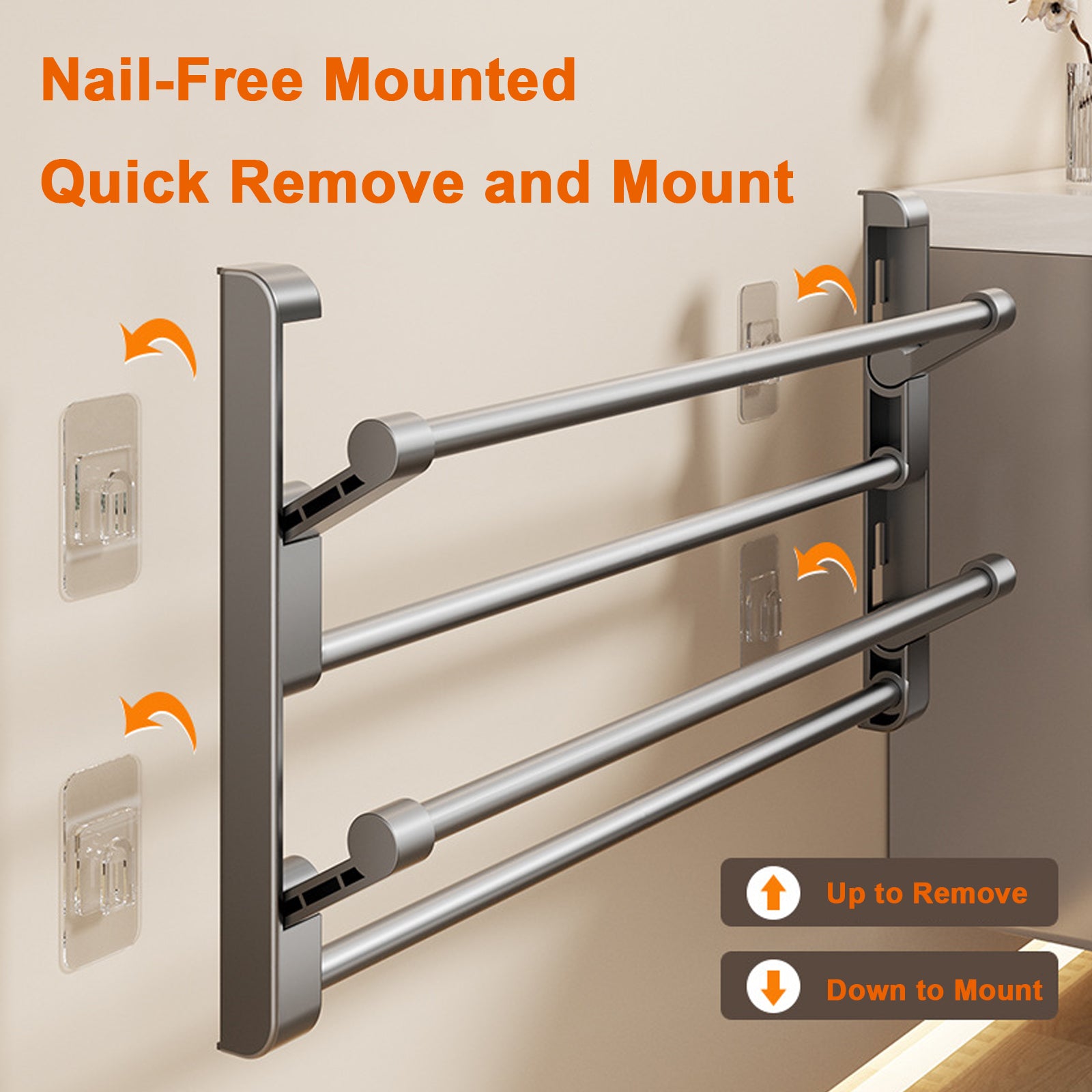 WallMounted Shoe Rack Organizer Bathroom Slippers Hook Holder Simple Drying Rack For Shoes And Slip