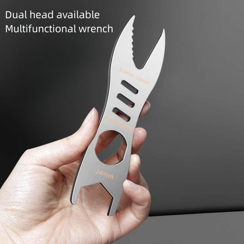 Multi-purpose DIY Hand Tool, Double End Open Wrench, Torque Wrench for All Screw Sizes