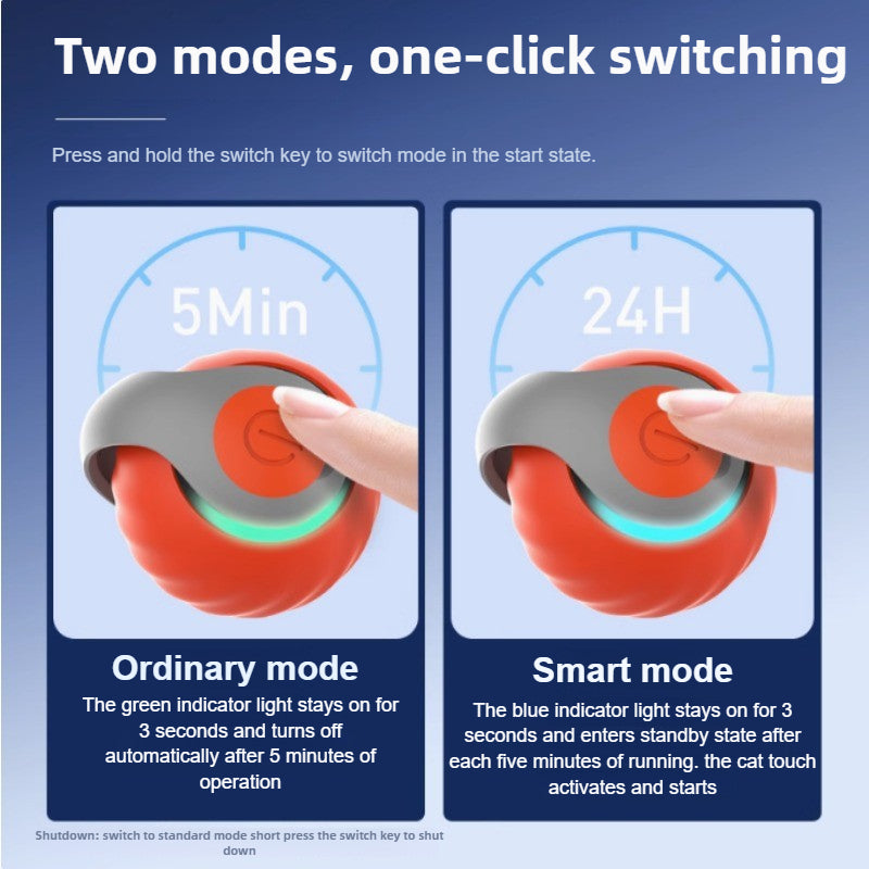 Cats Interactive Ball Toys Automatic Rolling Ball With Faux Tail Smart Electric Pet Toy For Teaser  4