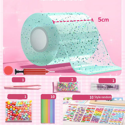 Double Sided Nano Glue Knead Music Tape Bubble Blowing Stickers Full Set Of Nano Tape Decompression 10