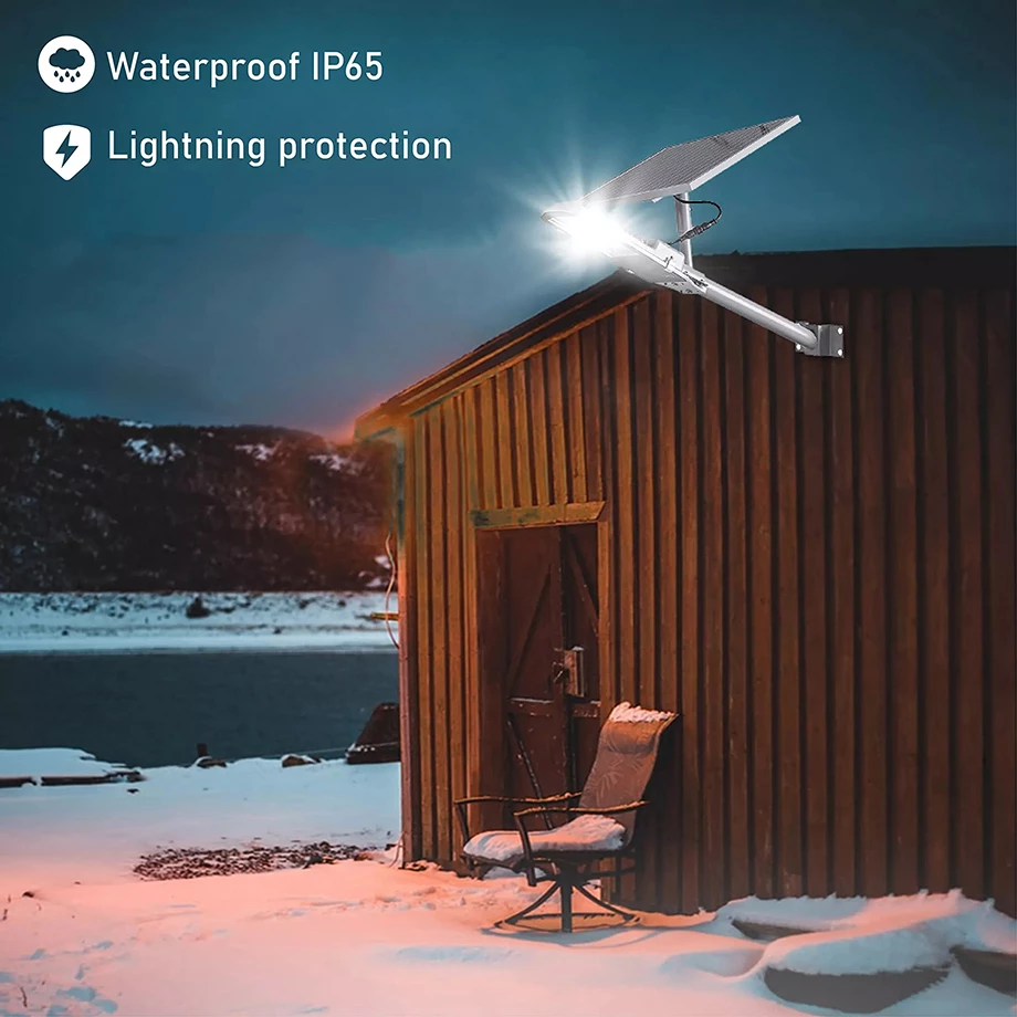 Outdoor Solar Street Light Powerful Solar Light Waterproof Dusk To Dawn Street Light For Garden Gar