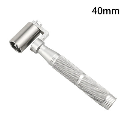 DIY Wallpaper Seam Rolling Tool, Stainless Steel Flat Pressure Roller, Hand Wheel Paint Plate for Wallpaper Gaps