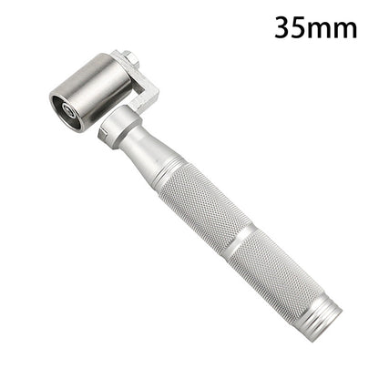 DIY Wallpaper Seam Rolling Tool, Stainless Steel Flat Pressure Roller, Hand Wheel Paint Plate for Wallpaper Gaps