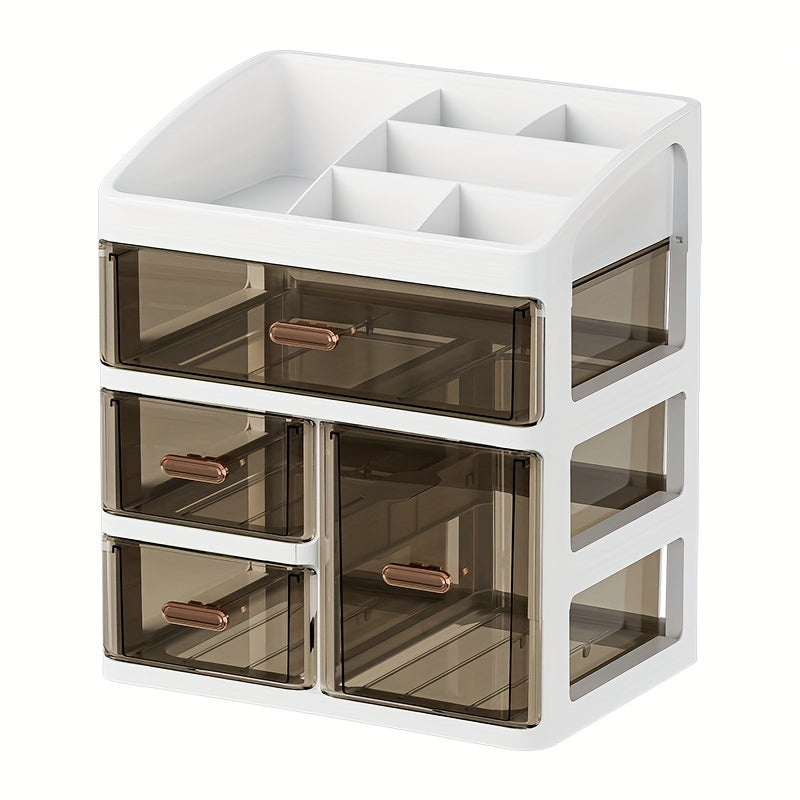 Cosmetics Storage Box Drawer, Large Capacity Skincare Display Rack, Dust proof Desktop Storage Box