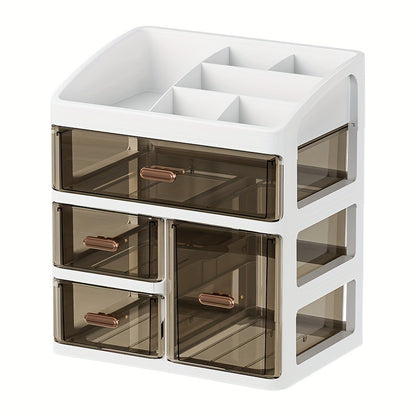 Cosmetics Storage Box Drawer, Large Capacity Skincare Display Rack, Dust proof Desktop Storage Box