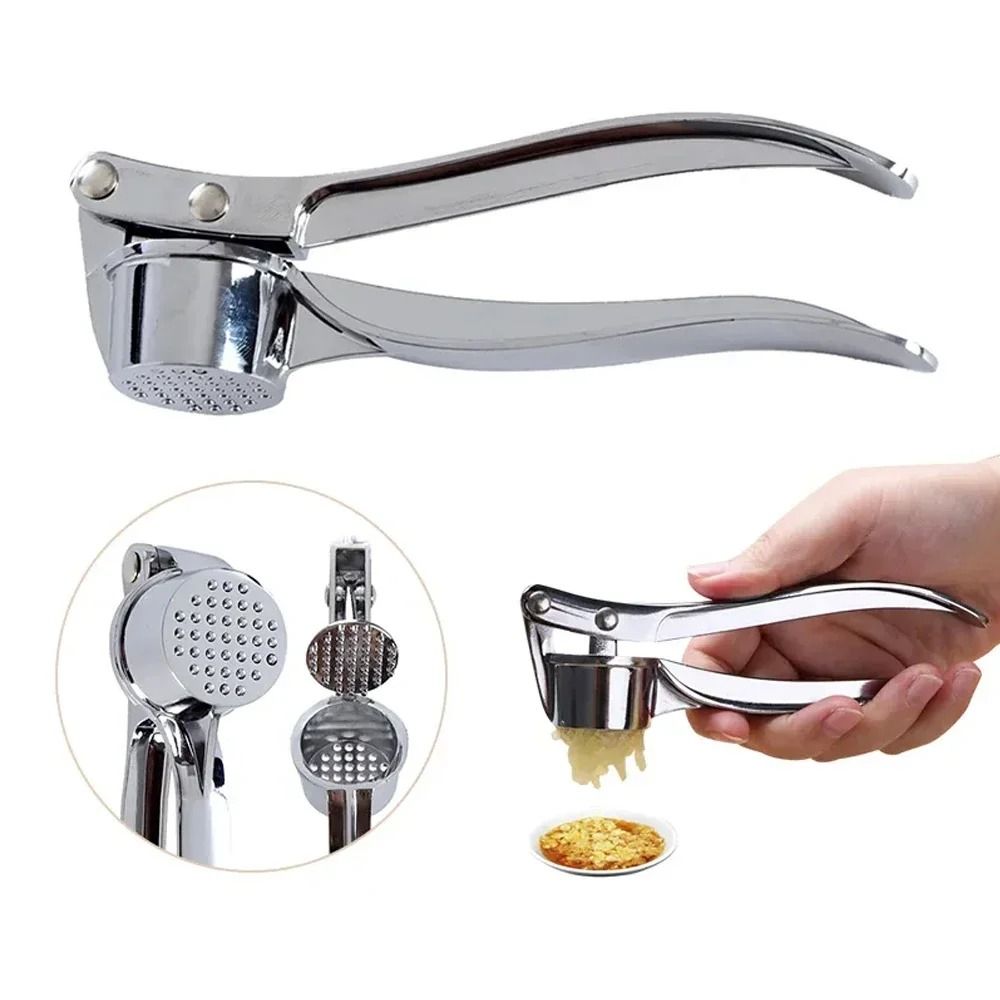 Stainless Steel Manual Garlic Press 4