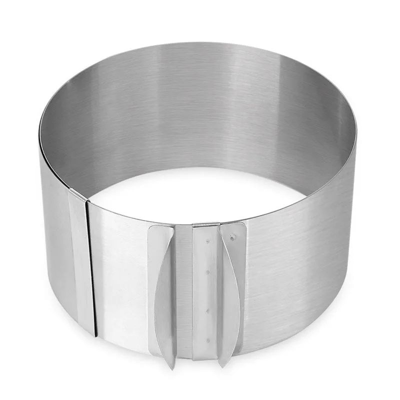 Premium Adjustable StainlessSteel Cake Ring Mold  Retractable Mousse  Baking Ring 2