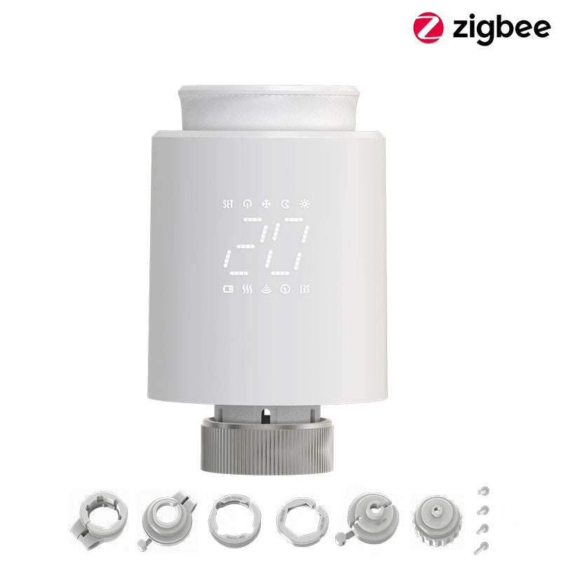 ZigBee Smart TRV Thermostatic Valve Radiator Actuator Temperature Controller With Voice Control Ale