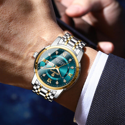 Men Waterproof Luxury Diver Watch, Quartz Wristwatch, Sport Date Clock Top Brand Fashion Watch